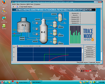 LIN МРВ SCADA TRACE MODE под Astra Linux