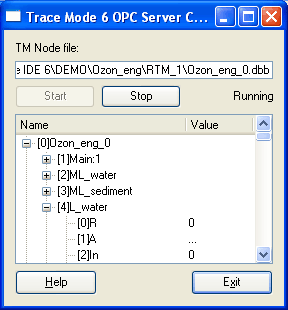OPC сервер SCADA системы TRACE MODE 6